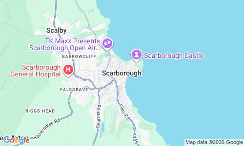 Ausschnitt der Weltkarte zu Scarborough South Bay