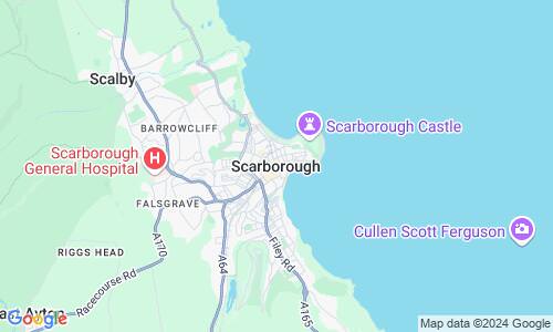 Ausschnitt der Weltkarte zu Scarborough