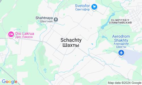 Ausschnitt der Weltkarte zu Schachty