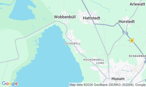 Ausschnitt der Weltkarte zu Schobüller Strand