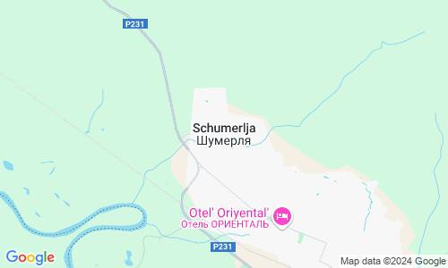 Ausschnitt der Weltkarte zu Schumerlja