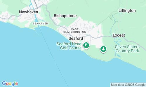 Ausschnitt der Weltkarte zu Seaford Beach