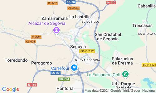 Ausschnit der Weltkarte zu Segovia