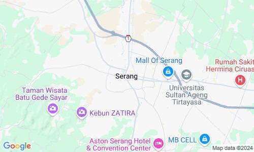 Ausschnitt der Weltkarte zu Serang