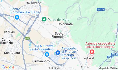 Ausschnitt der Weltkarte zu Sesto Fiorentino