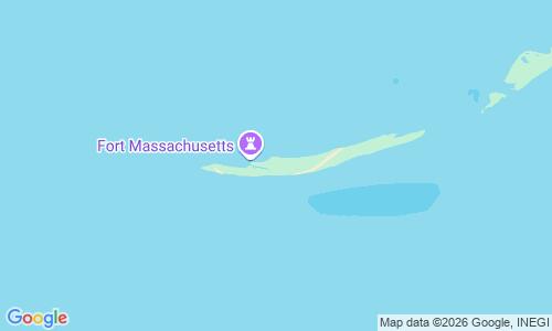 Ausschnitt der Weltkarte zu Ship Island Strand