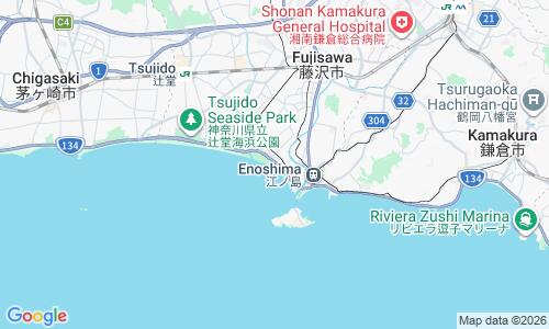 Ausschnitt der Weltkarte zu Shonan Kaigan