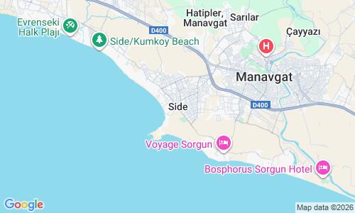 Ausschnitt der Weltkarte zu Side