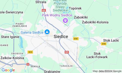 Ausschnitt der Weltkarte zu Siedlce