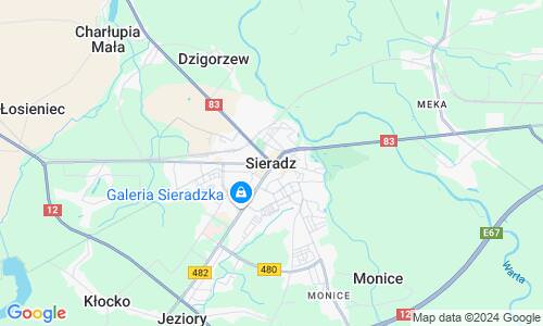 Ausschnitt der Weltkarte zu Sieradz