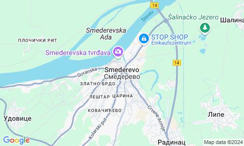 Ausschnitt der Weltkarte zu Smederevo