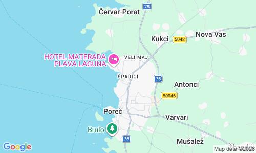 Ausschnitt der Weltkarte zu Spadici Beach