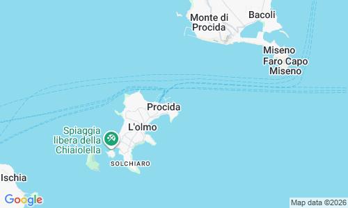 Ausschnitt der Weltkarte zu Spiaggia della Lingua