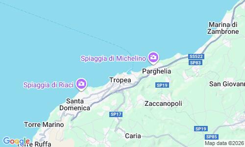 Ausschnitt der Weltkarte zu Spiaggia della Rotonda