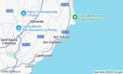 Ausschnitt der Weltkarte zu Spiaggia di Acitrezza