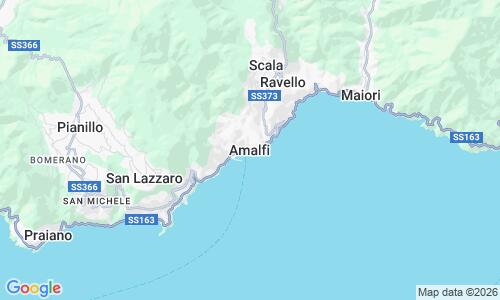 Ausschnitt der Weltkarte zu Spiaggia di Amalfi