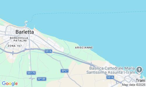 Ausschnitt der Weltkarte zu Spiaggia di Barletta
