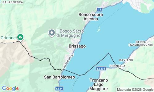 Ausschnitt der Weltkarte zu Spiaggia di Brissago