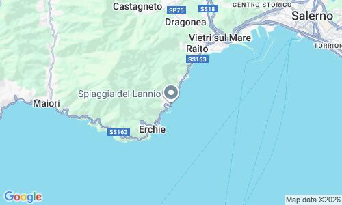 Ausschnit der Weltkarte zu Spiaggia di Cetara