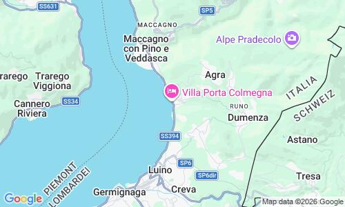 Ausschnitt der Weltkarte zu Spiaggia di Colmegna