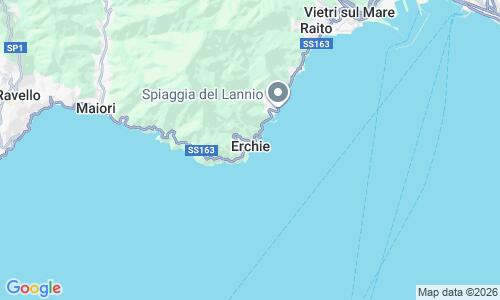 Ausschnitt der Weltkarte zu Spiaggia di Erchie