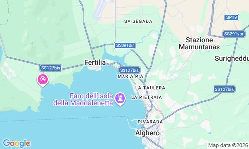 Ausschnitt der Weltkarte zu Spiaggia di Maria Pia