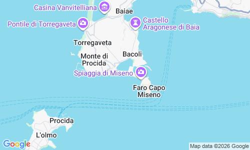 Ausschnitt der Weltkarte zu Spiaggia di Miliscola