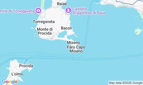 Ausschnitt der Weltkarte zu Spiaggia di Miseno