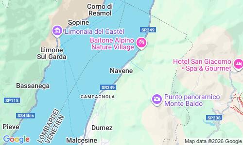 Ausschnitt der Weltkarte zu Spiaggia di Navene