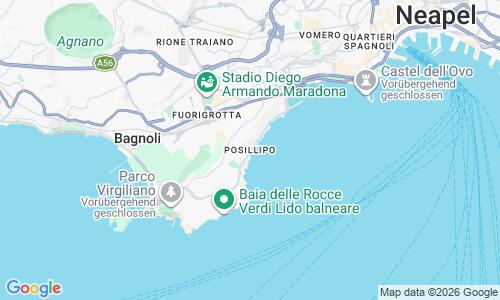 Ausschnitt der Weltkarte zu Spiaggia di Posillipo