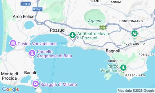Ausschnitt der Weltkarte zu Spiaggia di Pozzuoli
