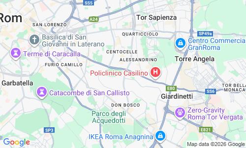 Ausschnitt der Weltkarte zu Spiaggia di Punta Carena