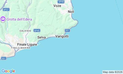 Ausschnitt der Weltkarte zu Spiaggia di Varigotti