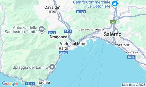 Ausschnitt der Weltkarte zu Spiaggia di Vietri sul Mare