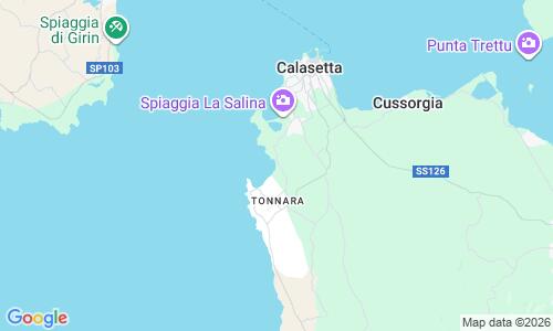 Ausschnitt der Weltkarte zu Spiaggia Grande