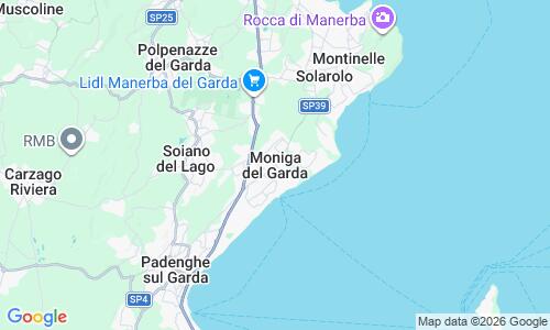 Ausschnitt der Weltkarte zu Spiaggia Moniga