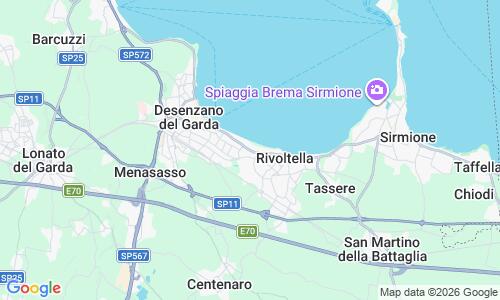 Ausschnitt der Weltkarte zu Spiaggia Oro Desenzano