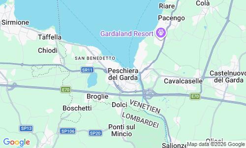 Ausschnitt der Weltkarte zu Spiaggia Peschiera