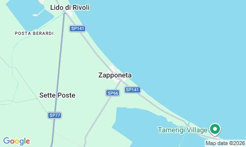 Ausschnitt der Weltkarte zu Spiaggia Zapponeta