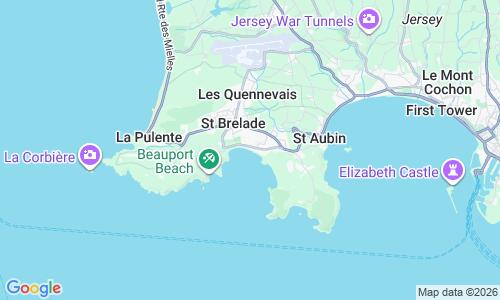 Ausschnitt der Weltkarte zu St Brelades Bay