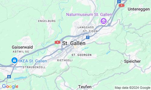 Ausschnitt der Weltkarte zu St. Gallen