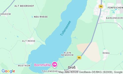 Ausschnitt der Weltkarte zu Stadtstrand Tollensesee