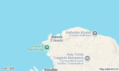 Ausschnitt der Weltkarte zu Stavros Beach