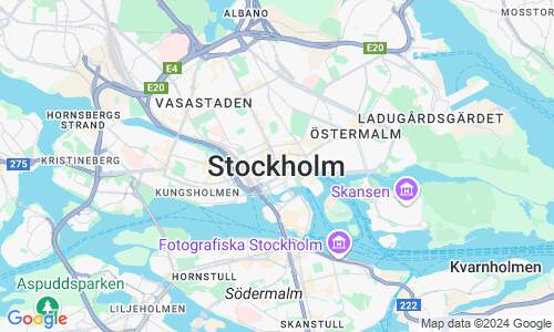 Ausschnit der Weltkarte zu Stockholm
