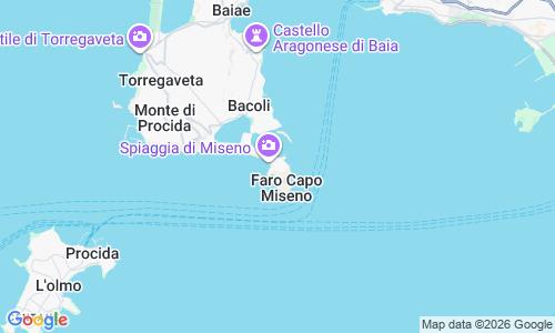Ausschnitt der Weltkarte zu Strand Capo Miseno