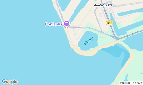 Ausschnitt der Weltkarte zu Strand Maasvlakte