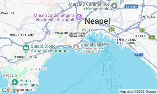 Ausschnitt der Weltkarte zu Strand Santa Lucia Napoli