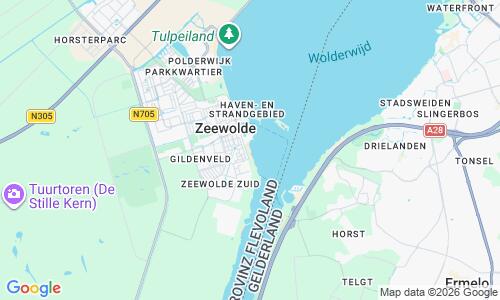Ausschnitt der Weltkarte zu Strand Zeewolde