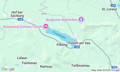 Ausschnitt der Weltkarte zu Strandbad Fuschlsee