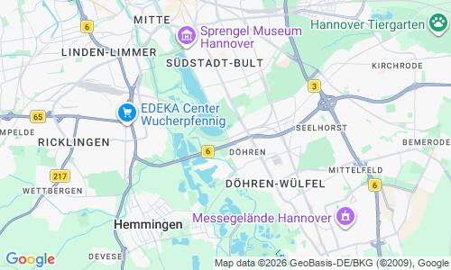 Ausschnitt der Weltkarte zu Strandbad Maschsee
